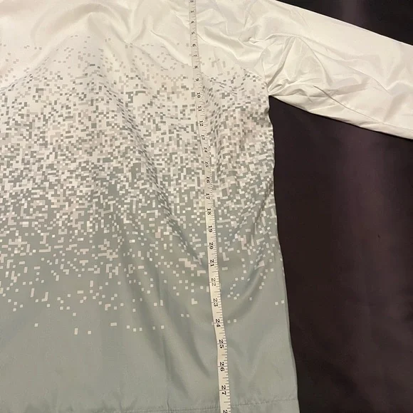 White and Gray Hooded Jacket - Picture 3 of 8